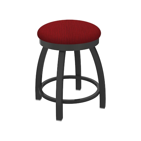 Holland Bar Stool Co. 18" Swivel Vanity Stool, Pewter Finish, Graph Ruby Seat 80218PW016